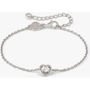 Nomination Cosmic Love White Rhodium Cubic Zirconia Heart Pendant Bracelet 241703/004 Nomination Cosmic Love White Rhodium Cubic Zirconia Heart Pendant Bracelet 241703/004