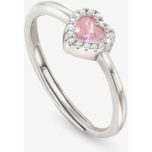 Nomination All My Love Sterling Silver Pink Heart Halo Adjustable Ring 240300/002 Nomination All My Love Sterling Silver Pink Heart Halo Adjustable Ring 240300/002
