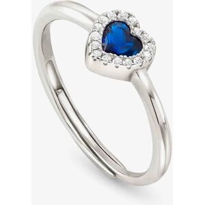 Nomination All My Love Sterling Silver Blue Heart Halo Adjustable Ring 240300/012 Nomination All My Love Sterling Silver Blue Heart Halo Adjustable Ring 240300/012