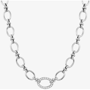 Nomination Affinity Stainless Steel Cubic Zirconia Oval Link Necklace 028606/001 Nomination Affinity Stainless Steel Cubic Zirconia Oval Link Necklace 028606/001