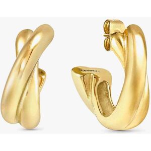 Nomination Ecclettica Gold Cross Over Hoop Earrings 134316/012 Nomination Ecclettica Gold Cross Over Hoop Earrings 134316/012