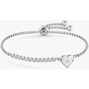 Nomination Milleluci Cubic Zirconia Heart Toggle Bracelet 028008/022 Nomination Milleluci Cubic Zirconia Heart Toggle Bracelet 028008/022