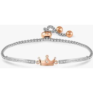 Nomination Milleluci Silver & Rose Gold Crown Toggle Bracelet 028017/039 Nomination Milleluci Silver & Rose Gold Crown Toggle Bracelet 028017/039