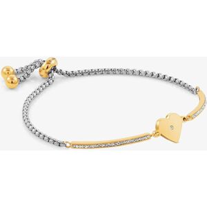 Nomination Milleluci Gold Finish Cubic Zirconia Heart Bracelet 028006/022 Nomination Milleluci Gold Finish Cubic Zirconia Heart Bracelet 028006/022