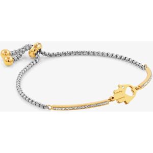Nomination Milleluci Gold Finish Cubic Zirconia Hand Of Fatima Bracelet 028006/001 Nomination Milleluci Gold Finish Cubic Zirconia Hand Of Fatima Bracelet 028006/001