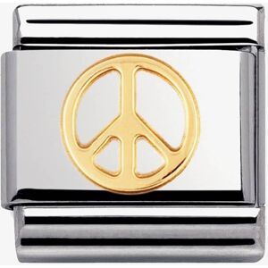 Nomination CLASSIC Gold Love Peace Charm 030116/06 Nomination CLASSIC Gold Love Peace Charm 030116/06