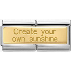Nomination CLASSIC Gold Double Create Own Sunshine Charm 030710/21 Nomination CLASSIC Gold Double Create Own Sunshine Charm 030710/21