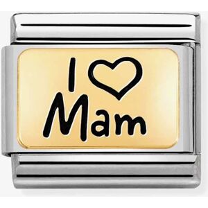 Nomination CLASSIC Composable Limited Edition Gold I Heart Mam Charm 030166/03 Nomination CLASSIC Composable Limited Edition Gold I Heart Mam Charm 030166/03