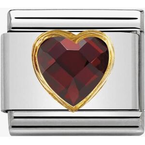 Nomination CLASSIC Gold Red Heart Charm 030610/005 Nomination CLASSIC Gold Red Heart Charm 030610/005