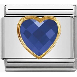 Nomination CLASSIC Gold Blue Heart Charm 030610/007 Nomination CLASSIC Gold Blue Heart Charm 030610/007