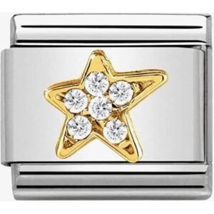 Nomination CLASSIC Gold Asymmetric Star with Cubic Zirconia Charm 030322/34 Nomination CLASSIC Gold Asymmetric Star with Cubic Zirconia Charm 030322/34