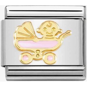 Nomination Classic Composable Pink Enamel Pram Charm - Jewelry Nomination Classic Composable Pink Enamel Pram Charm - Jewelry