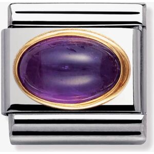 Nomination CLASSIC Gold Semi Precious Amethyst Charm 030504/02 Nomination CLASSIC Gold Semi Precious Amethyst Charm 030504/02