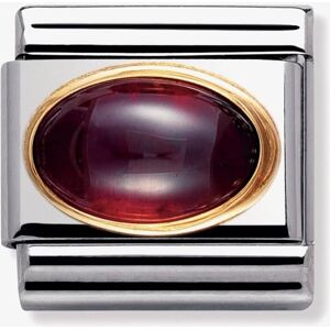 Nomination CLASSIC Gold Semi Precious Garnet Charm 030504/03 Nomination CLASSIC Gold Semi Precious Garnet Charm 030504/03