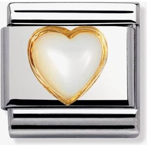 Nomination CLASSIC Gold Mother of Pearl Heart Charm 030501/12 Nomination CLASSIC Gold Mother of Pearl Heart Charm 030501/12