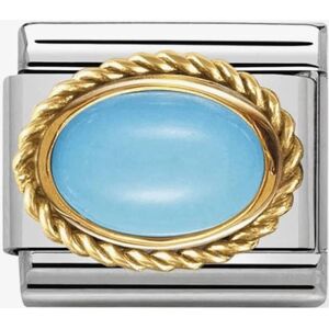 Nomination CLASSIC Gold Hard Stones Oval Turquoise Charm 030507/06 Nomination CLASSIC Gold Hard Stones Oval Turquoise Charm 030507/06