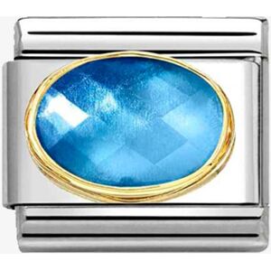 Nomination CLASSIC Dark & Light Blue Gradient Faceted Stone Charm 030612/038 Nomination CLASSIC Dark & Light Blue Gradient Faceted Stone Charm 030612/038