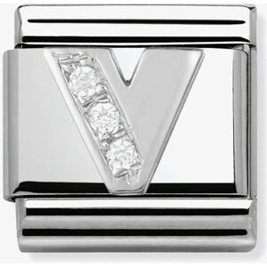 Nomination CLASSIC Silvershine Letter V Charm 330301/22 Nomination CLASSIC Silvershine Letter V Charm 330301/22