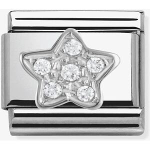 Nomination CLASSIC Silvershine White Cubic Zirconia Star Charm 330304/02 Nomination CLASSIC Silvershine White Cubic Zirconia Star Charm 330304/02