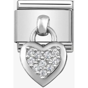 Nomination CLASSIC Silvershine Cubic Zirconia Heart Charm 331800/01 Nomination CLASSIC Silvershine Cubic Zirconia Heart Charm 331800/01