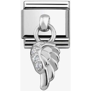 Nomination CLASSIC Silvershine Cubic Zirconia Wing Charm 331800/06 Nomination CLASSIC Silvershine Cubic Zirconia Wing Charm 331800/06