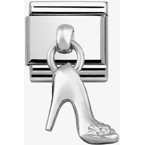 Nomination CLASSIC Silvershine Cubic Zirconia Stiletto Shoe Charm 331800/07 Nomination CLASSIC Silvershine Cubic Zirconia Stiletto Shoe Charm 331800/07