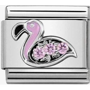 Nomination CLASSIC Silvershine Symbols Flamingo With Pink Cubic Zirconia Charm 330304/31 Nomination CLASSIC Silvershine Symbols Flamingo With Pink Cubic Zirconia Charm 330304/31