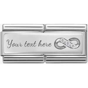 Nomination CLASSIC Silvershine Symbols Cubic Zirconia Infinity Double Charm 330731/14 Nomination CLASSIC Silvershine Symbols Cubic Zirconia Infinity Double Charm 330731/14