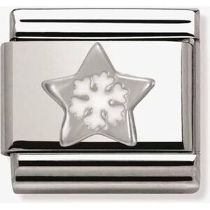 Nomination CLASSIC Silvershine Christmas Star and Snowflake Charm 330204/01 Nomination CLASSIC Silvershine Christmas Star and Snowflake Charm 330204/01
