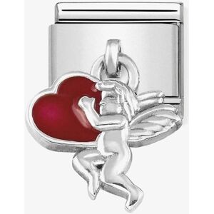 Nomination CLASSIC Silvershine Cupid With Red Heart Drop Charm 331805/08 Nomination CLASSIC Silvershine Cupid With Red Heart Drop Charm 331805/08