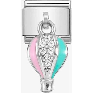 Nomination CLASSIC Silvershine Pink & Blue Hot Air Balloon Dropper Charm 331815/13 Nomination CLASSIC Silvershine Pink & Blue Hot Air Balloon Dropper Charm 331815/13