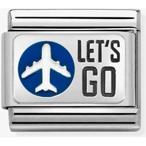 Nomination CLASSIC Composable Sterling Silver Enamel Lets Go Charm 330206/31* Nomination CLASSIC Composable Sterling Silver Enamel Lets Go Charm 330206/31*