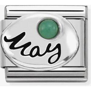 Nomination CLASSIC Silvershine Symbols May Emerald Birthstone Charm 330505/05 Nomination CLASSIC Silvershine Symbols May Emerald Birthstone Charm 330505/05