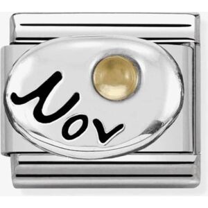 Nomination CLASSIC Silvershine Symbols November Citrine Birthstone Charm 330505/11 Nomination CLASSIC Silvershine Symbols November Citrine Birthstone Charm 330505/11