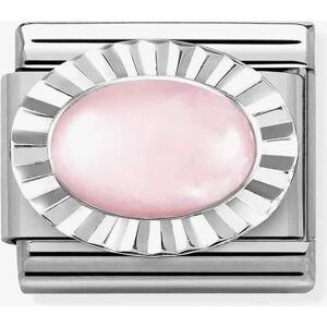 Nomination CLASSIC Composable Oval Pink Quartz Fluted Bezel Charm 330507/39 Nomination CLASSIC Composable Oval Pink Quartz Fluted Bezel Charm 330507/39