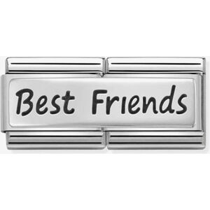 Nomination CLASSIC Silvershine Double Link Best Friends Charm 330710/03 Nomination CLASSIC Silvershine Double Link Best Friends Charm 330710/03