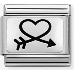Nomination CLASSIC Silvershine Closed Heart and Arrow Charm 330109/40 Nomination CLASSIC Silvershine Closed Heart and Arrow Charm 330109/40