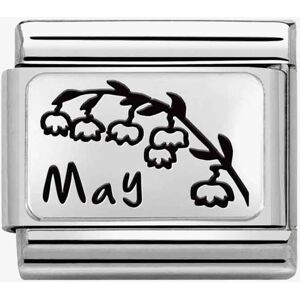 Nomination CLASSIC Composable Plates May Flower Charm 330112/17 Nomination CLASSIC Composable Plates May Flower Charm 330112/17