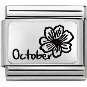 Nomination CLASSIC Composable Plates October Flower Charm 330112/22 Nomination CLASSIC Composable Plates October Flower Charm 330112/22