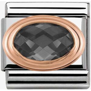 Nomination CLASSIC Rose Gold Black Faceted Cubic Zirconia Charm 430601/011 Nomination CLASSIC Rose Gold Black Faceted Cubic Zirconia Charm 430601/011