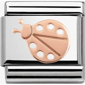 Nomination CLASSIC Rose Gold Plates Ladybird Charm 430104/07 Nomination CLASSIC Rose Gold Plates Ladybird Charm 430104/07