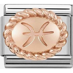 Nomination CLASSIC Rose Gold Oval Zodiac Pisces Charm 430109/12 Nomination CLASSIC Rose Gold Oval Zodiac Pisces Charm 430109/12