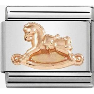 Nomination CLASSIC Rose Gold Rocking Horse Charm 430106/15 Nomination CLASSIC Rose Gold Rocking Horse Charm 430106/15
