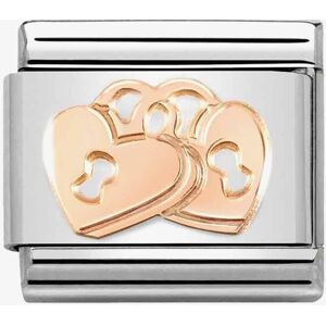Nomination CLASSIC Composable Romance Padlock Hearts Charm 430104/39 Nomination CLASSIC Composable Romance Padlock Hearts Charm 430104/39