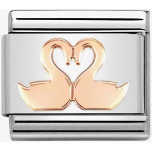 Nomination CLASSIC Composable Romance Double Swans Charm 430104/40 Nomination CLASSIC Composable Romance Double Swans Charm 430104/40