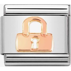 Nomination CLASSIC Composable Rose Gold Padlock Charm 430104/47 Nomination CLASSIC Composable Rose Gold Padlock Charm 430104/47