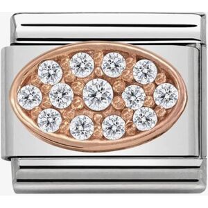 Nomination CLASSIC Rose Gold Various White Cubic Zirconia Charm 430312/01 Nomination CLASSIC Rose Gold Various White Cubic Zirconia Charm 430312/01
