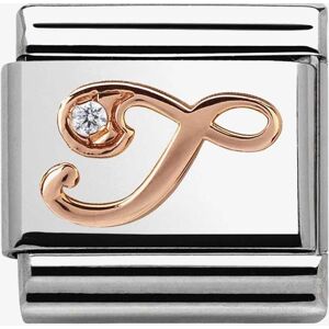Nomination CLASSIC Rose Gold Letter T Charm 430310/20 Nomination CLASSIC Rose Gold Letter T Charm 430310/20
