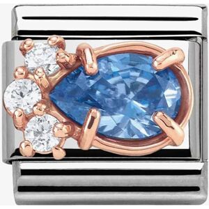 Nomination CLASSIC Rose Gold Lavender Drop Charm 430309/04 Nomination CLASSIC Rose Gold Lavender Drop Charm 430309/04