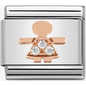 Nomination CLASSIC Rose Gold Symbols Little Girl Charm 430305/07 Nomination CLASSIC Rose Gold Symbols Little Girl Charm 430305/07